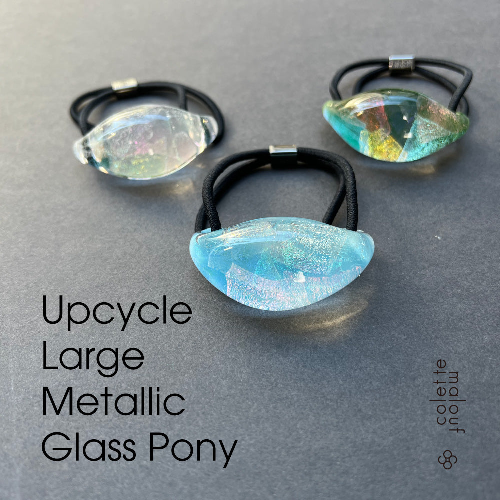 Upcycle Large Metallic Glass Pony – colettemaloufjapan